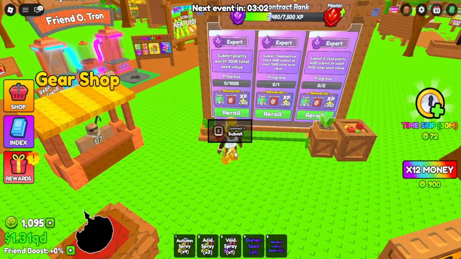 Expert rank Build A Ring Farm contract board at 2,480 of 7,500 Contract Rank XP with a 100B total seed value task Expert rank Build A Ring Farm contract board at 2,480 of 7,500 Contract Rank XP with a 100B total seed value task